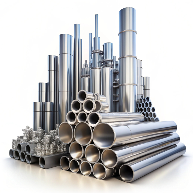 metals pipes stacked together